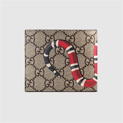 gucci snake wallwt|Gucci card wallet men's.